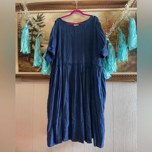 Elegant Blue Women's Dress